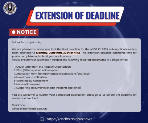 ANNOUNCEMENT